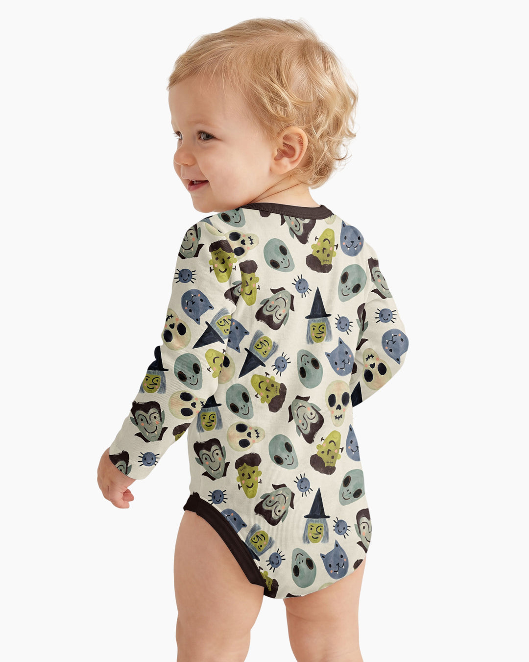 Halloween Face Bamboo Bodysuit