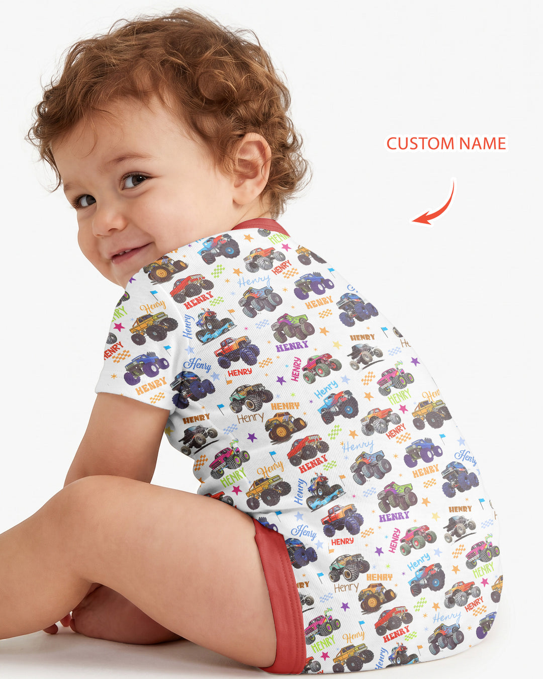 Gerippte Babykleidung mit individuellem Foto - Weich &amp; Skizzenhaft