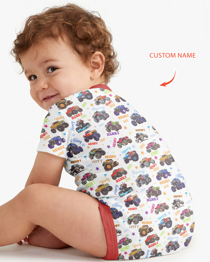 Gerippte Babykleidung mit individuellem Foto - Weich &amp; Skizzenhaft