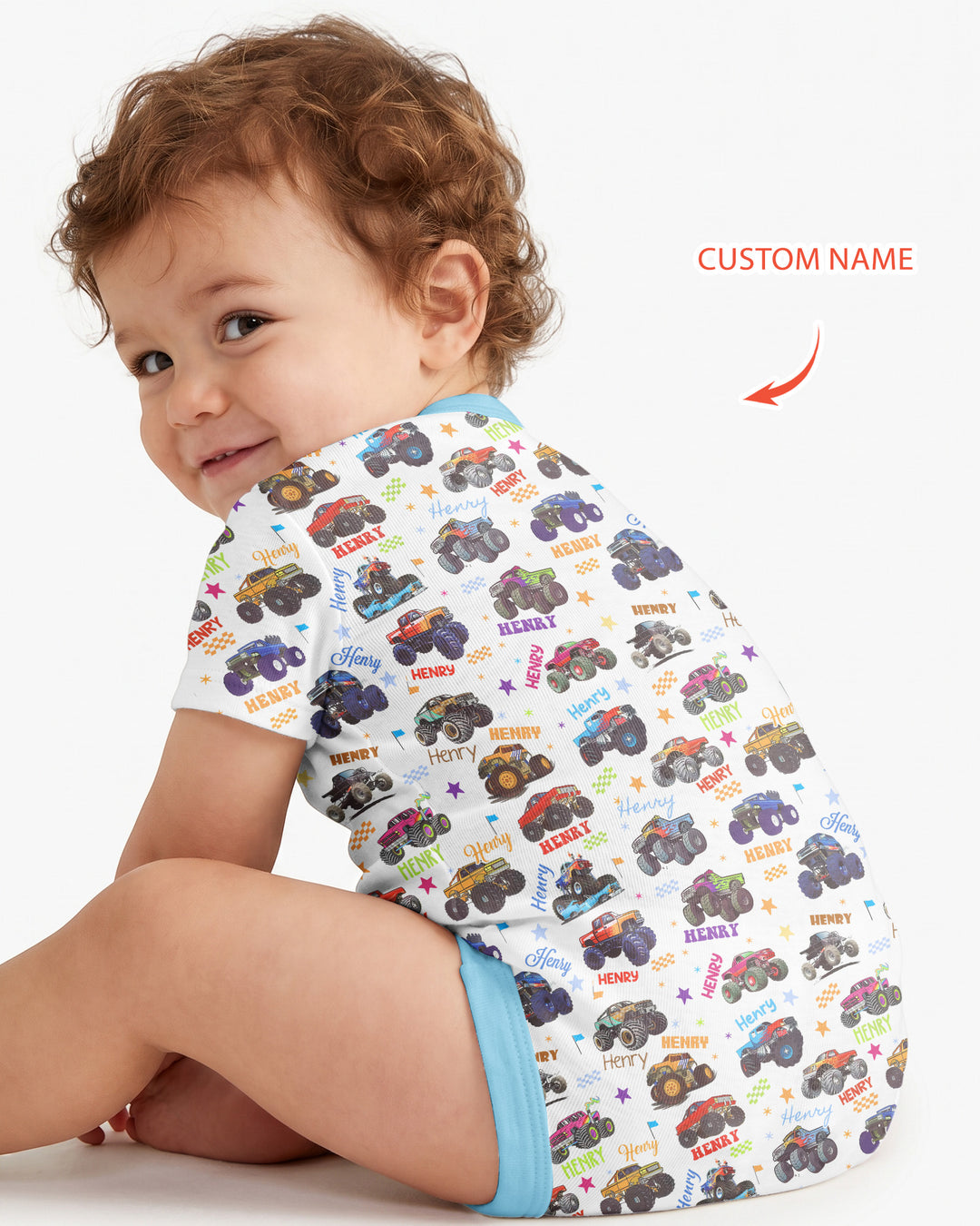 Gerippte Babykleidung mit individuellem Foto - Weich &amp; Skizzenhaft