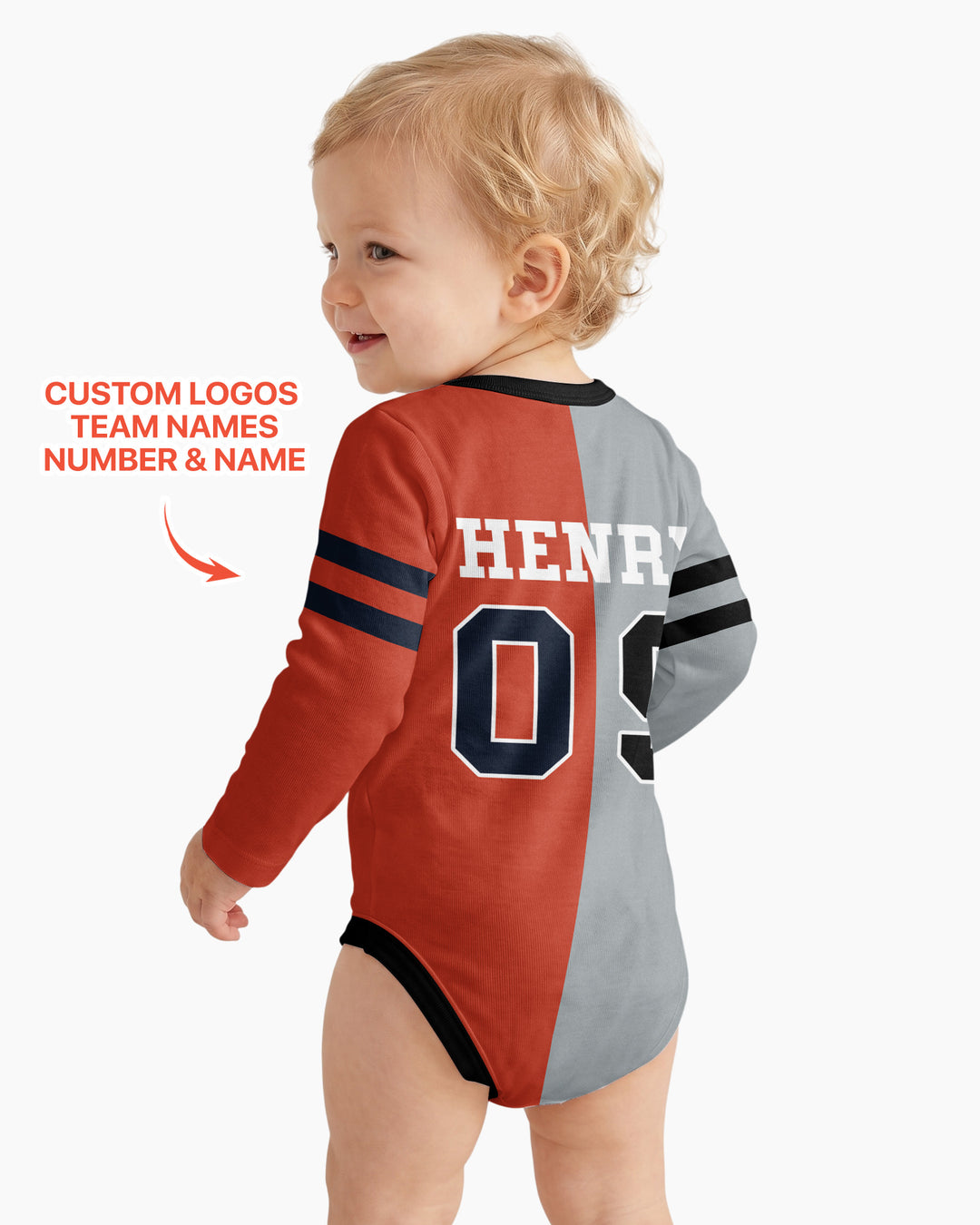 Football Rivalry Family Personalized Bamboo Bodysuit