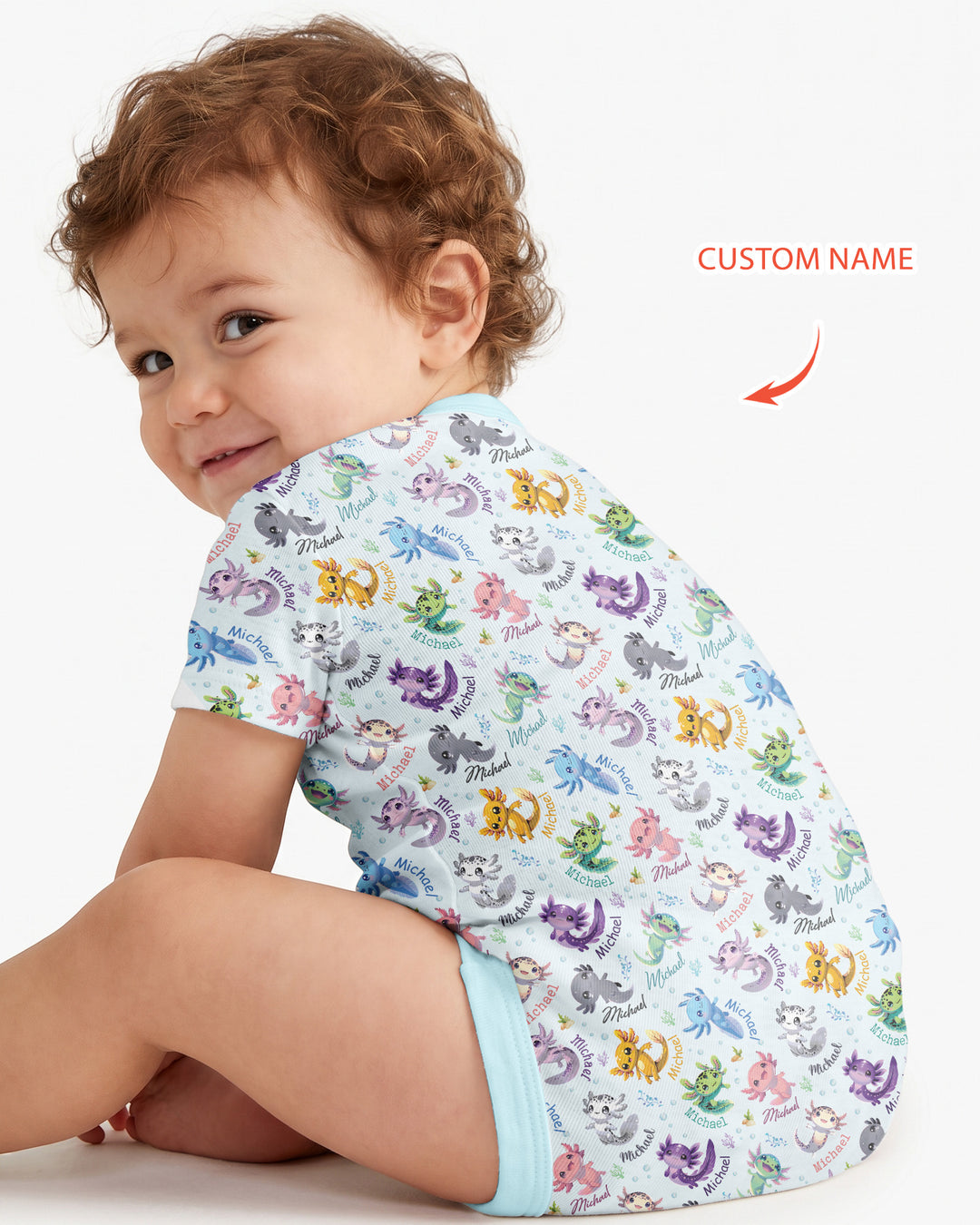 Gerippte Babykleidung mit individuellem Foto - Weich &amp; Skizzenhaft