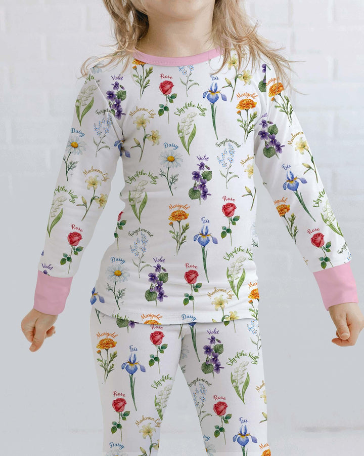 Conjunto de pijama de dos piezas de bambú de manga larga