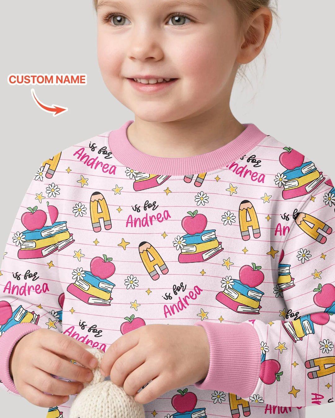 Sudadera de cuello redondo de bambú con plantilla personalizada