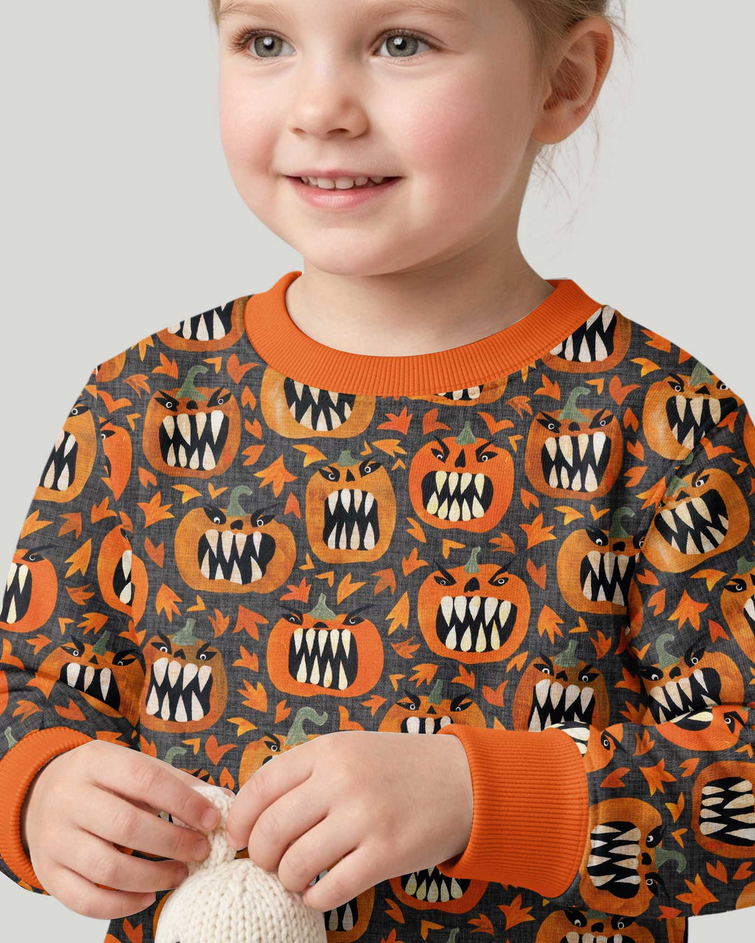 Pumpkin Monsters Bamboo Crewneck Sweatshirt