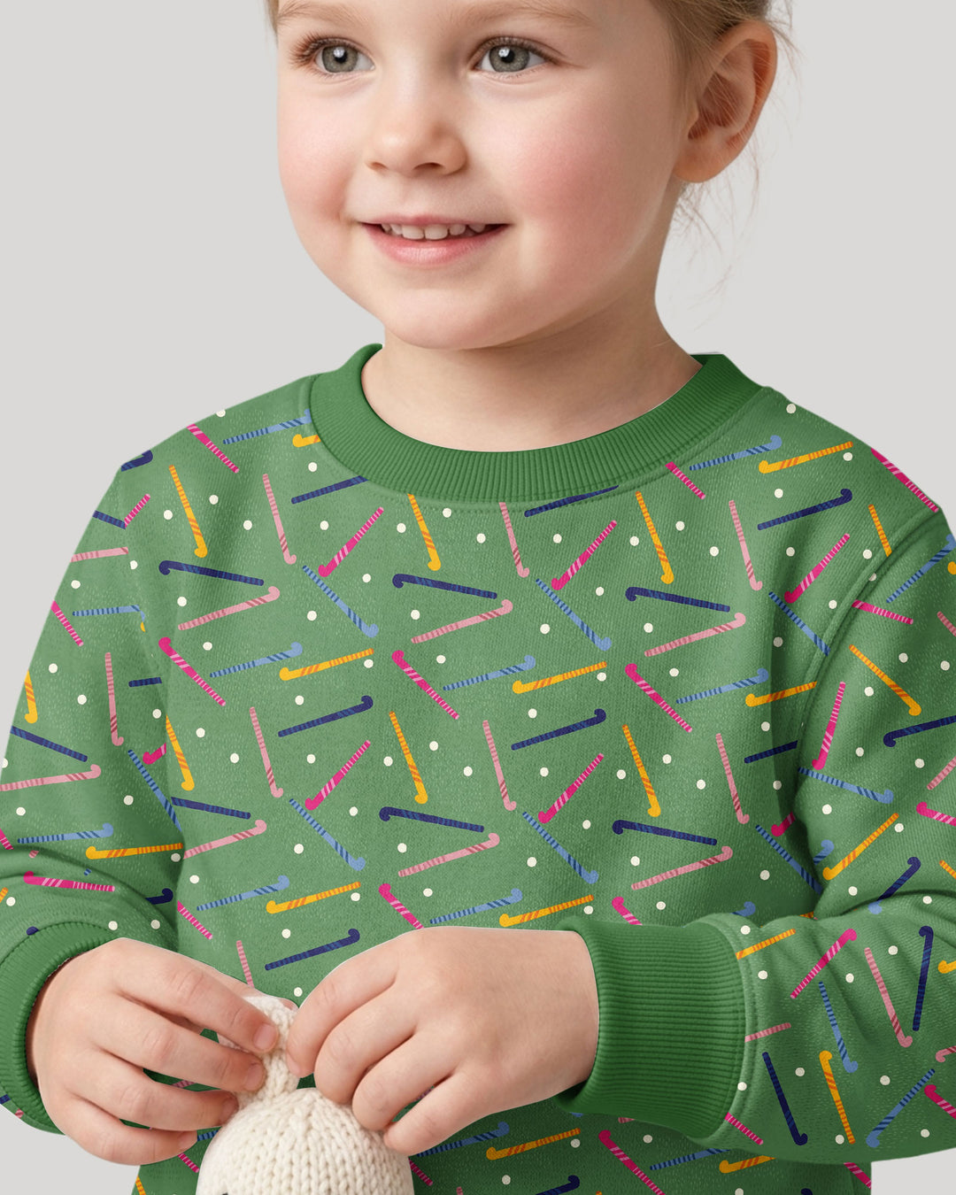 Field Hockey Fun Bamboo Crewneck Sweatshirt