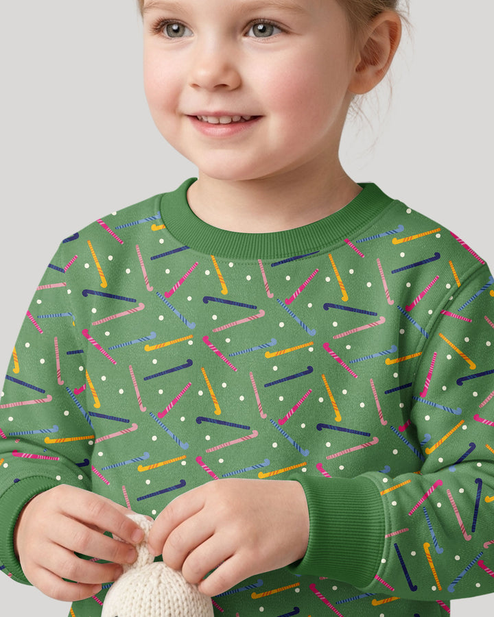 Field Hockey Fun Bamboo Crewneck Sweatshirt