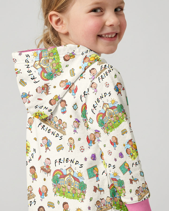 School Friends Forever Bamboo Zip Hoodie