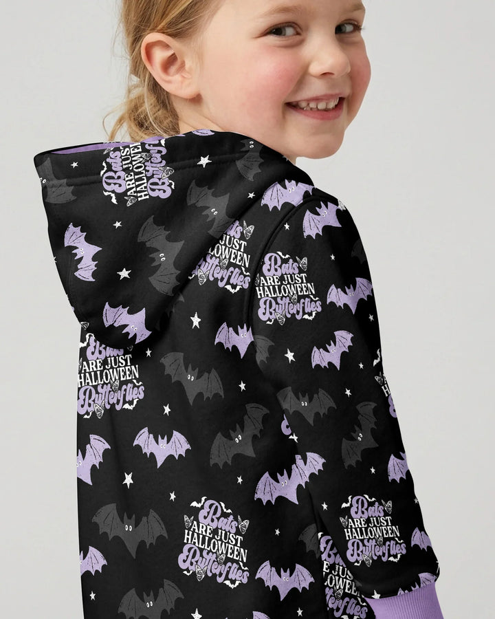 Halloween Butterflies Bamboo Zip Hoodie