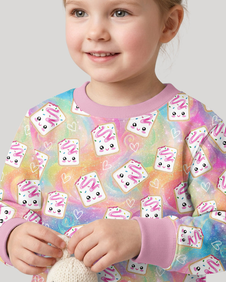 Kawaii Sprinkle Pastry Bamboo Crewneck Sweatshirt