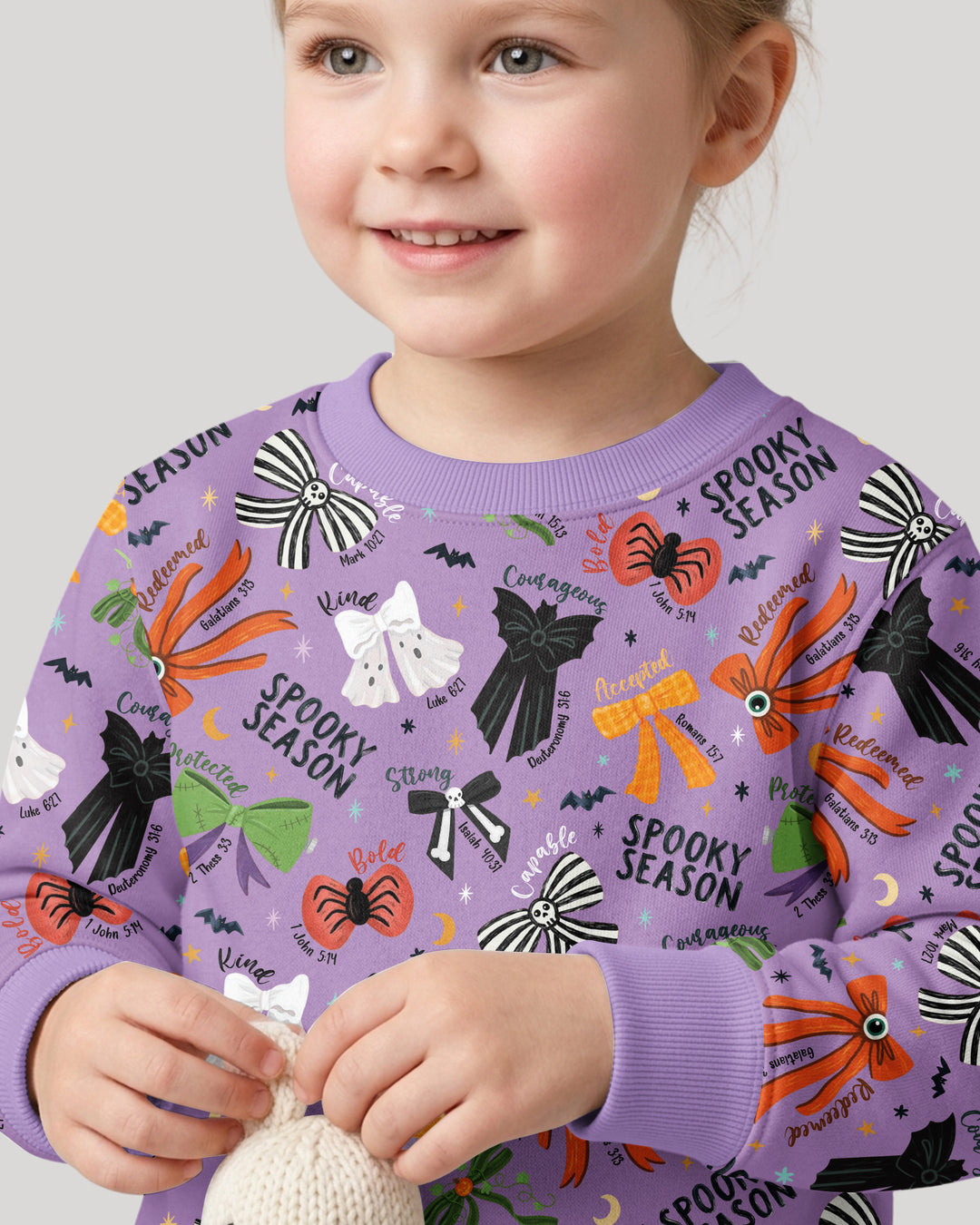 Spooky Bows Spooky Season Bamboo Men Crewneck Sweatshirt
