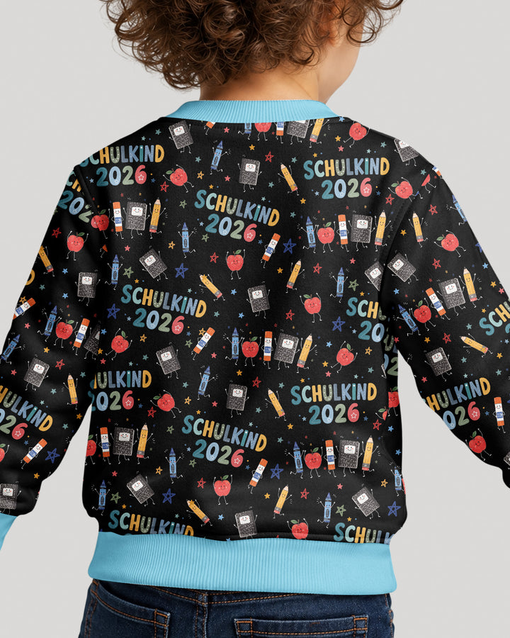 Sudadera de cuello redondo de bambú con el alfabeto hebreo