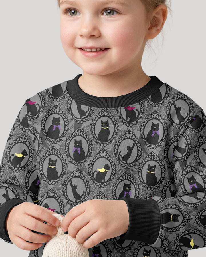 Midnight Cat Parade Bamboo Crewneck Sweatshirt