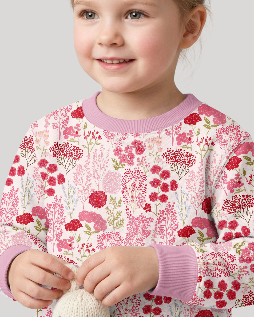 Sweatshirt mit Rundhalsausschnitt aus Bambusfaser
