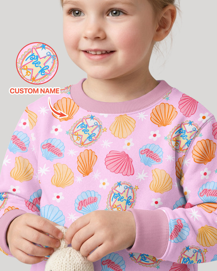 Sudadera de cuello redondo de bambú con plantilla personalizada