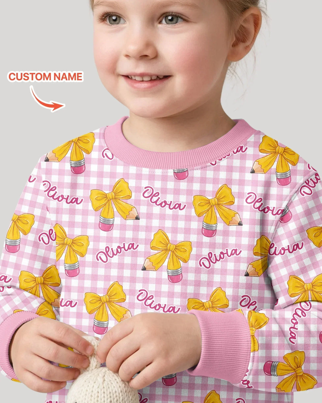 Sudadera de cuello redondo de bambú con plantilla personalizada