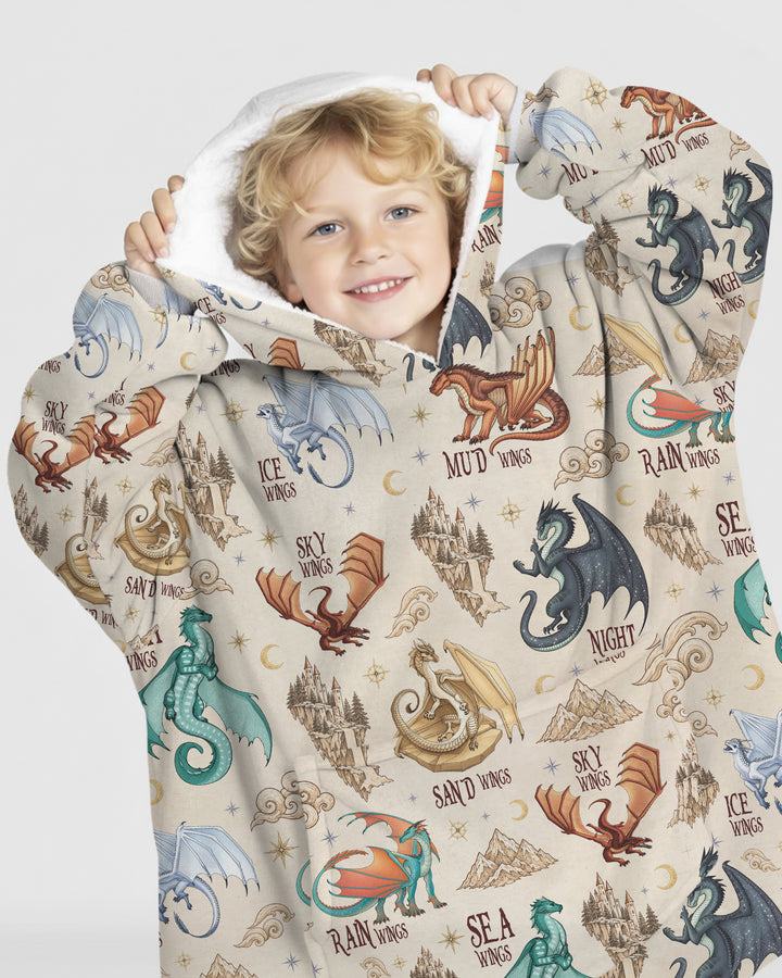 Elemental Dragons Bamboo Blanket Hoodie