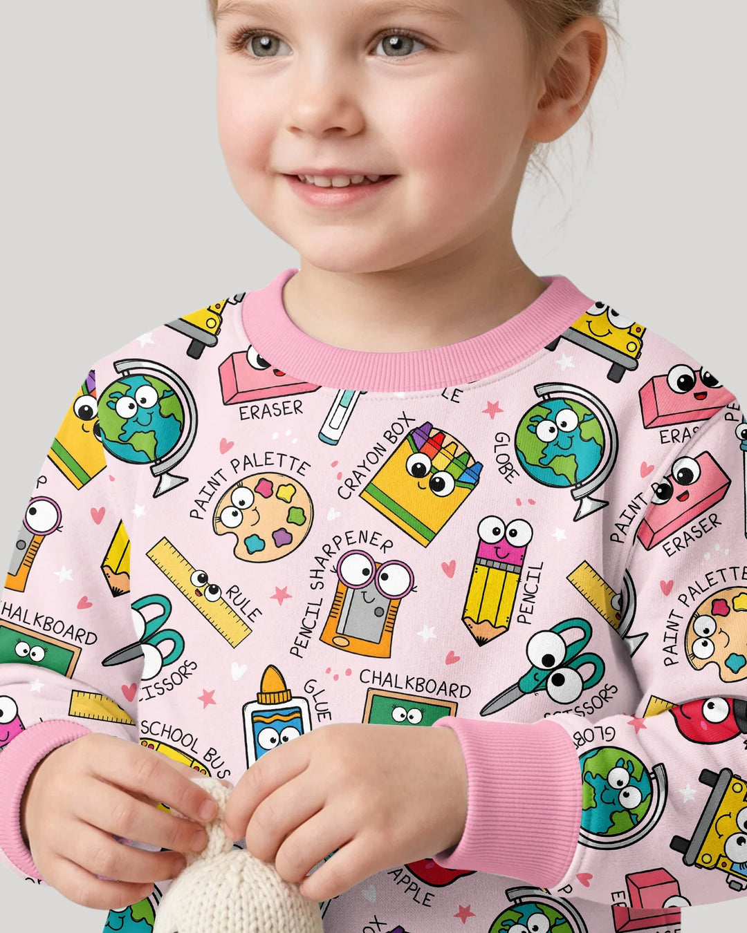 Happy School Pals Bamboo Crewneck Sweatshirt