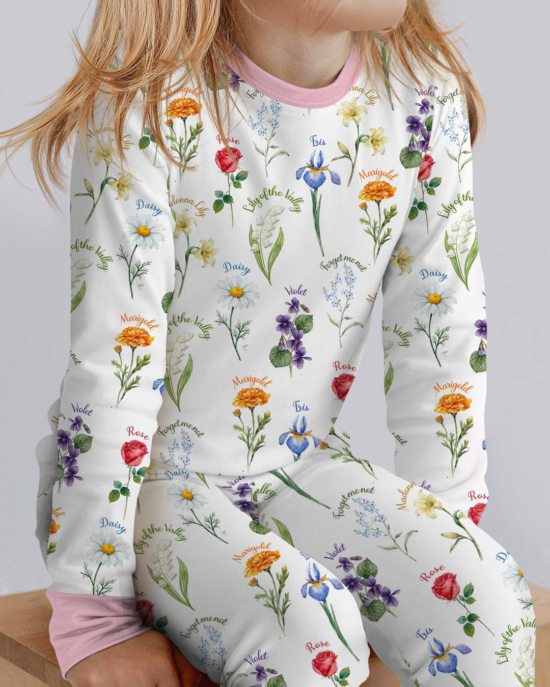 Conjunto de pijama de dos piezas de bambú de manga larga