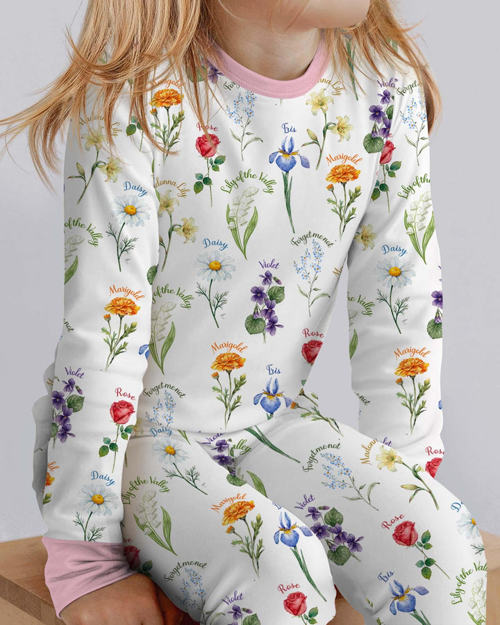 Conjunto de pijama de dos piezas de bambú de manga larga