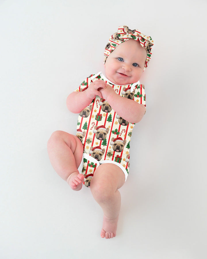 Santa Paws Cuddles Bamboo Bodysuit
