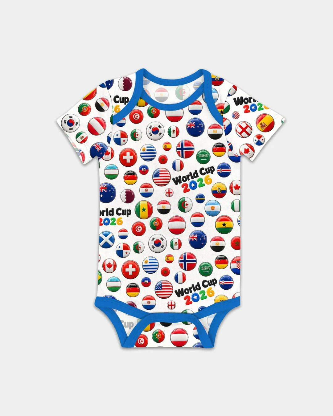 Soccer Cup All Country Balls Bamboo Bodysuit