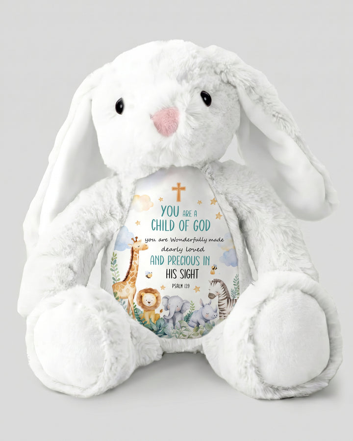 Noah's Ark You Are A Child Of God Soft Toy Bunny