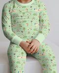 Conjunto de pijama de dos piezas de manga larga Let's Golf Bamboo
