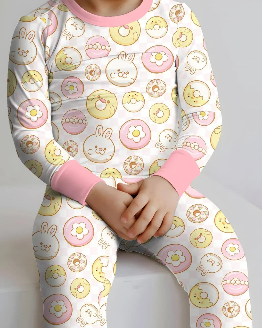 Easter Donuts Two Piece Long Sleeve Pajama Set