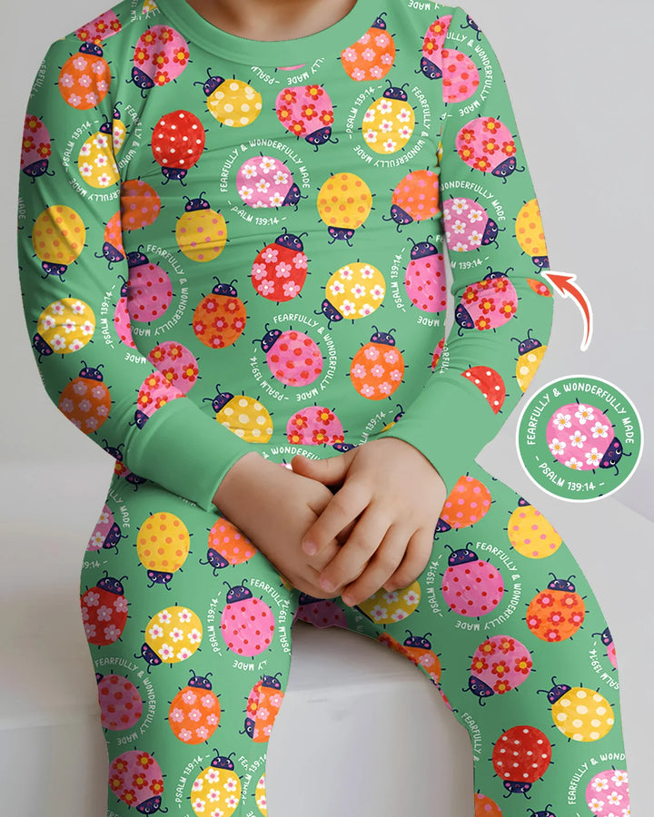 Fearfully & Wonderfully Made Bamboo Two Piece Long Sleeve Pajama Set