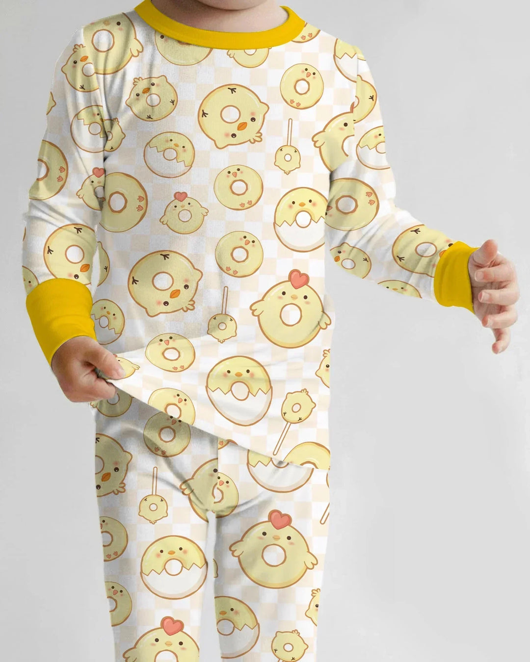 Easter Donuts Two Piece Long Sleeve Pajama Set