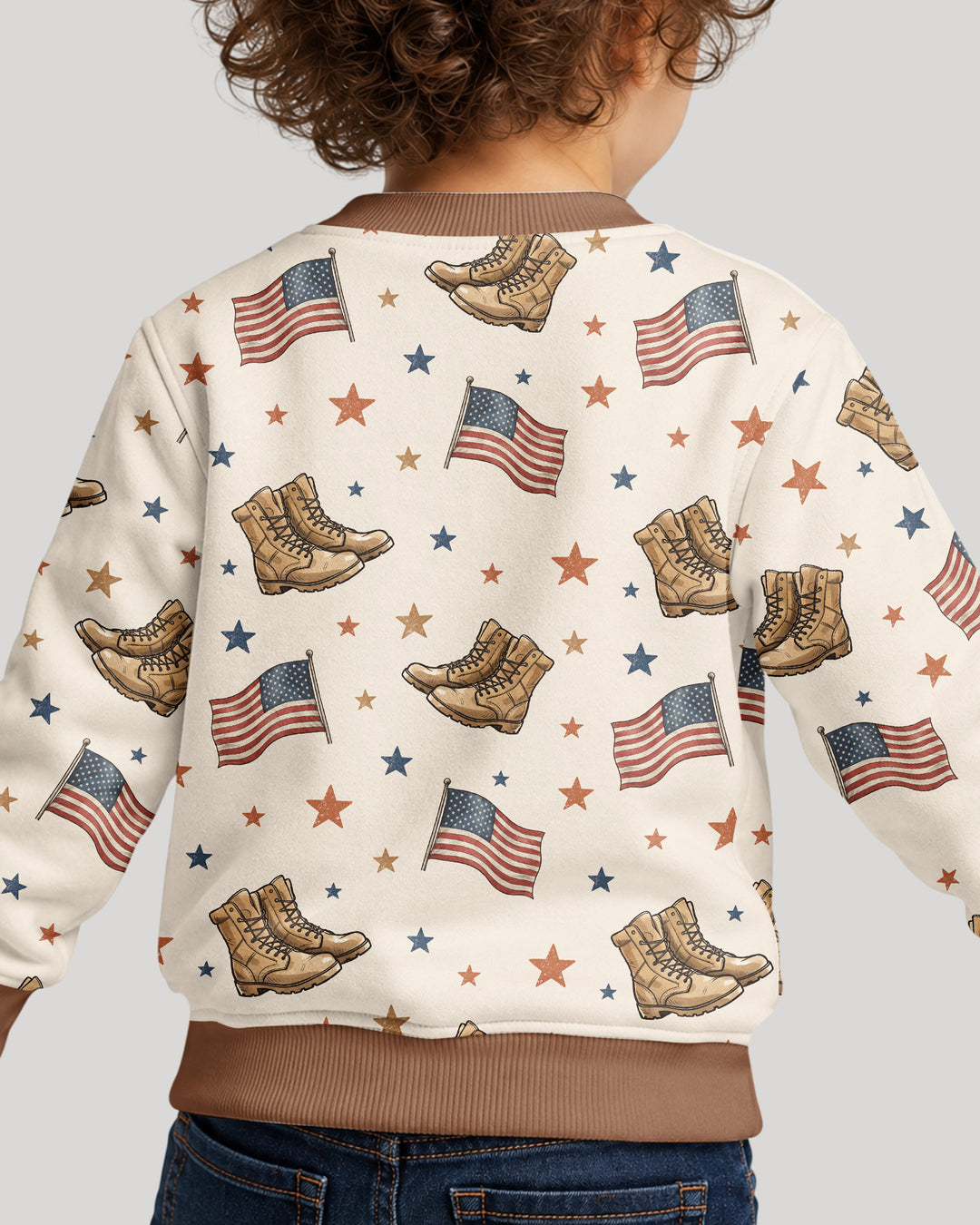 My Favorite Veteran Is My Grandpa Bamboo Crewneck Sweatshirt