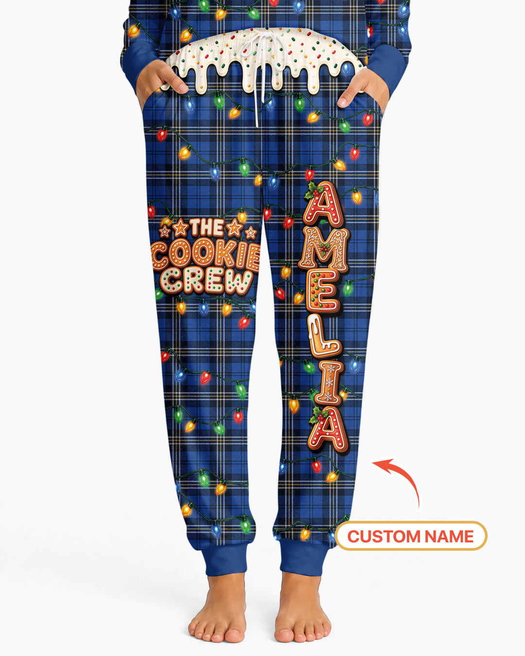 The Cookie Crew Custom Name Bamboo Women Pajama Set