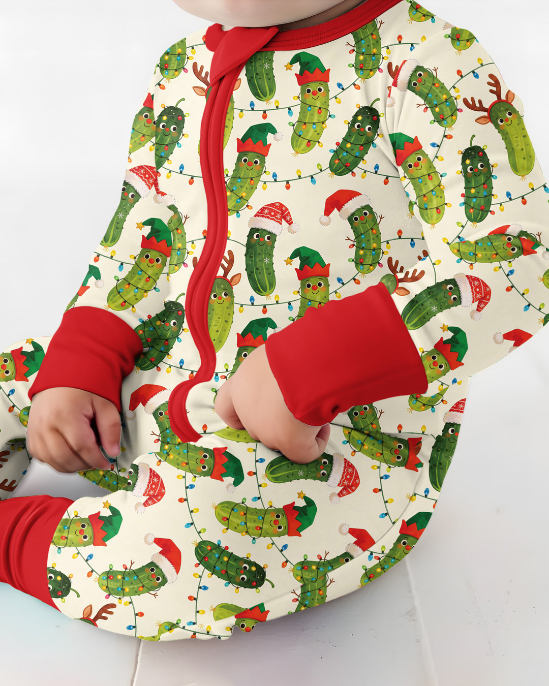 Cheerful Christmas Pickle Bamboo Convertible Zippy