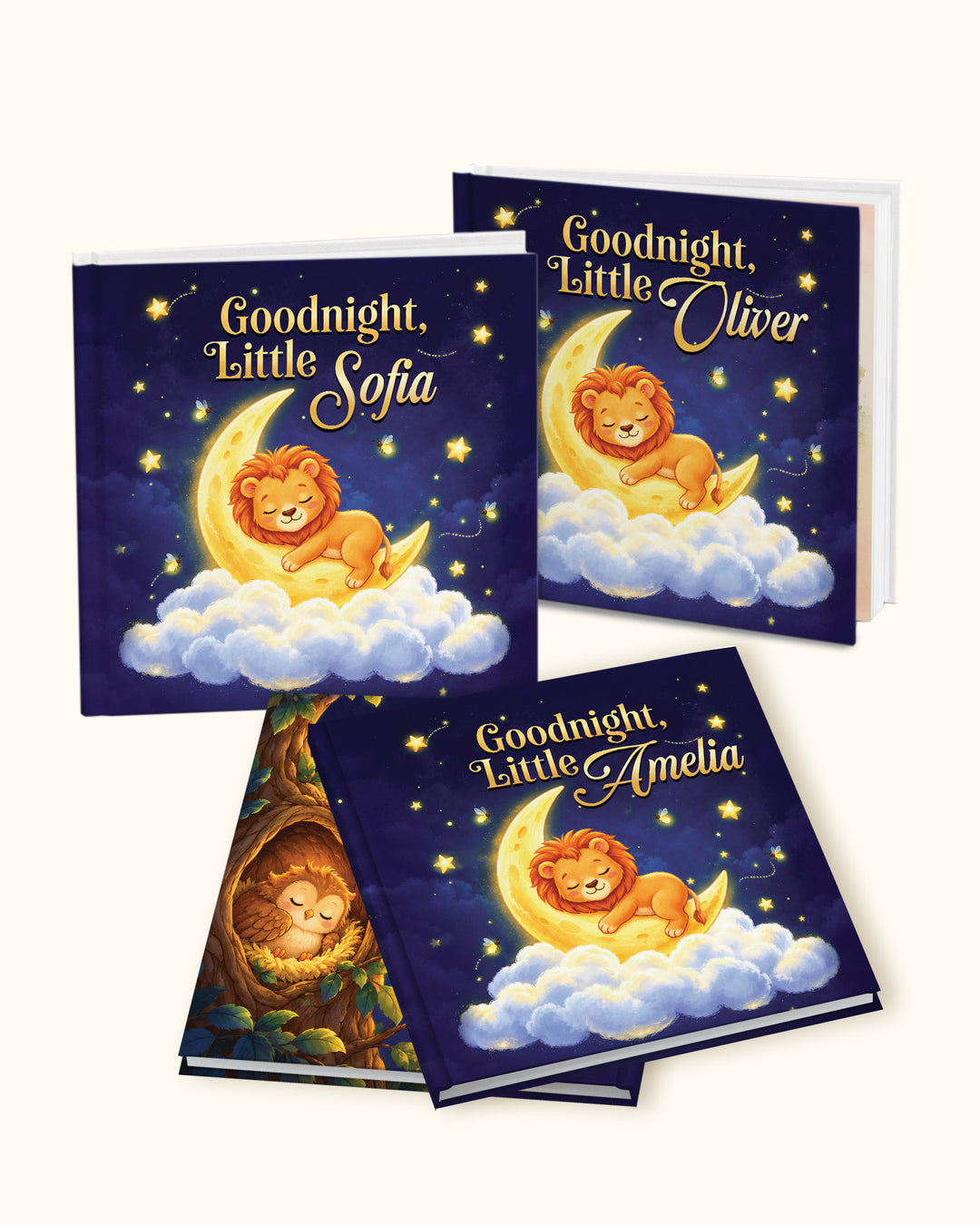 Personalized Goodnight Storybook, Custom Name Bedtime Book, Newborn Keepsake, 1st Birthday Gift