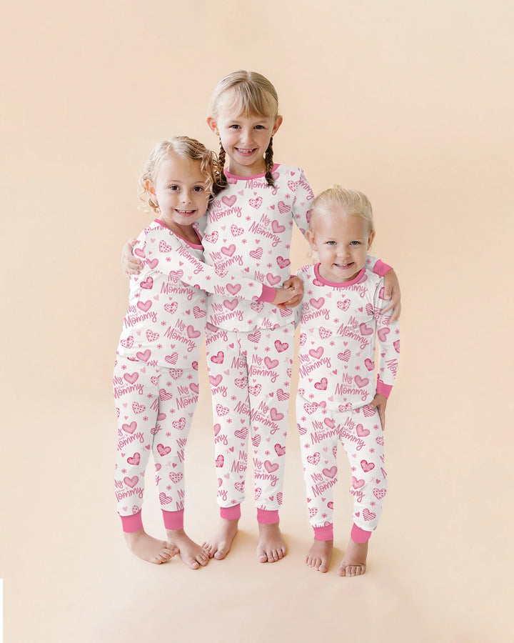 My Heart Belongs To Mommy Bamboo Two Piece Long Sleeve Pajama Set