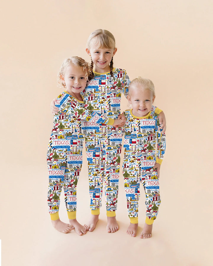 Lone Star State Bamboo Two Piece Long Sleeve Pajama Set