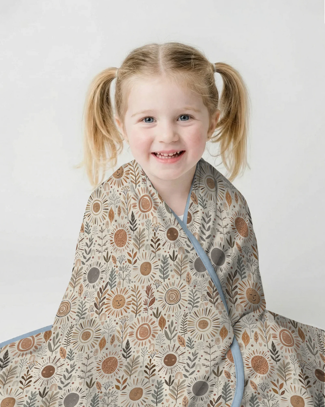 Boho Sunshine Garden Bamboo Blanket