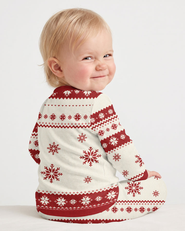 Custom Photo Protected By Pet Bamboo Two Piece Long Sleeve Pajama Set