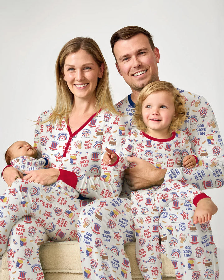 God Says I Am - America 250th Anniversary Men's Pajama Set