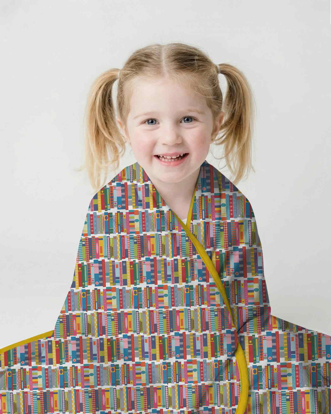 Rainbow Bookshelf Bamboo Blanket
