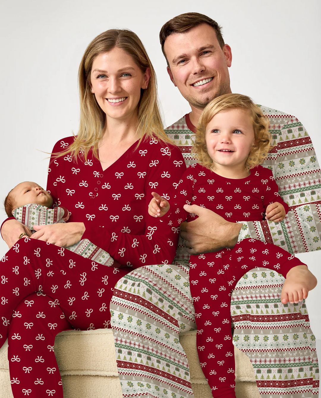 Christmas Cute Bows Convertible Zippy