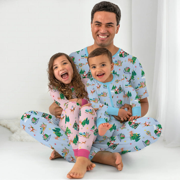Jolly Forest Christmas Family Matching Men's Pajama Set