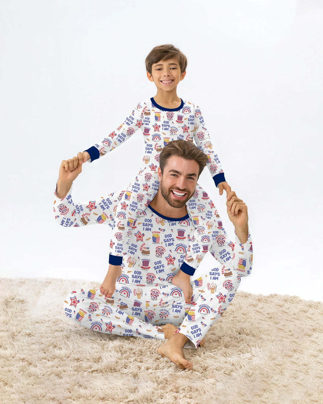 God Says I Am - America 250th Anniversary Men's Pajama Set