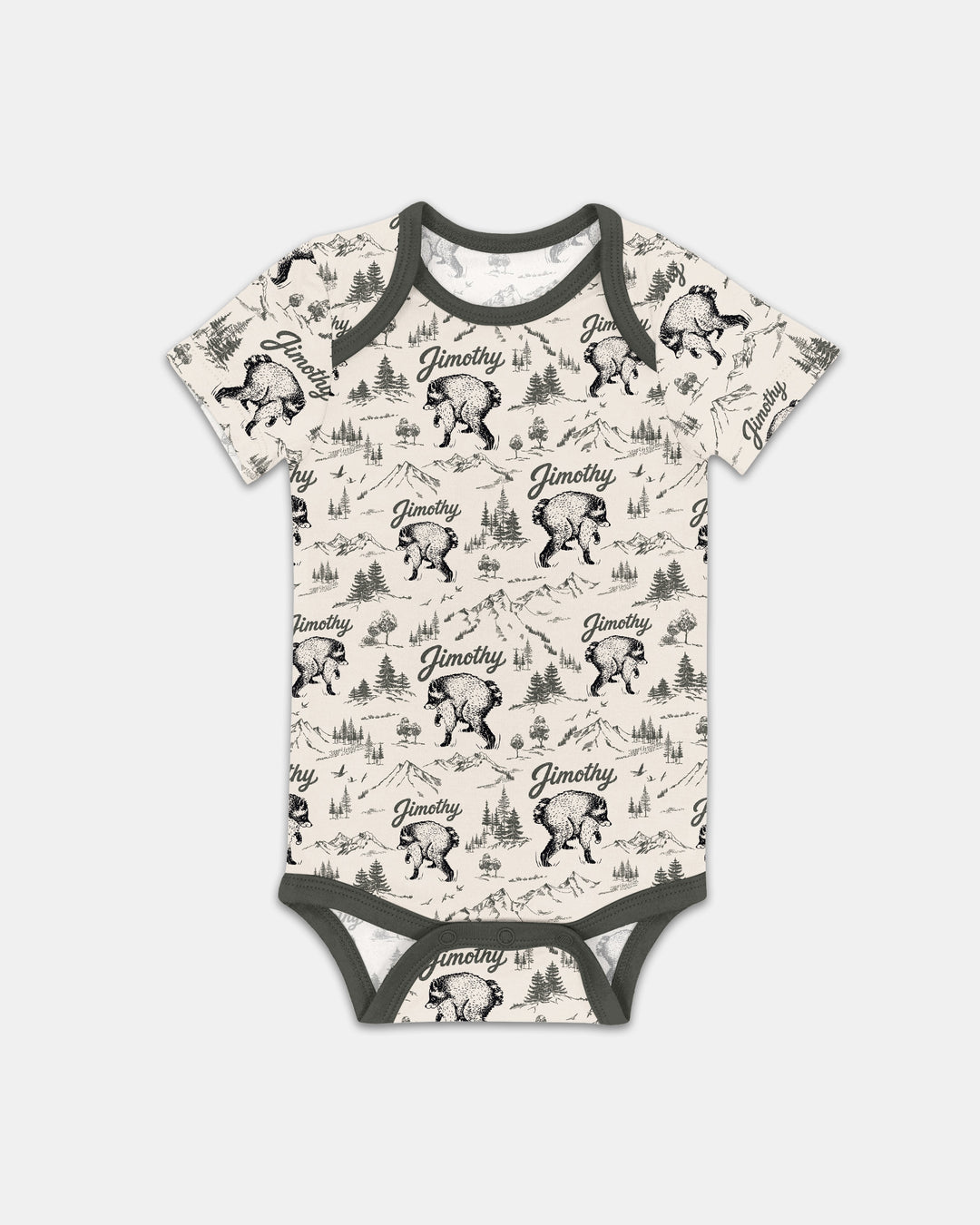 Vintage Jimothy Racoon Family Matching Bamboo Bodysuit