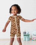 Pijama corto de bambú Wild Kingdom con cremallera