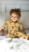 African Animals Spirit Bamboo Two Piece Long Sleeve Pajama Set