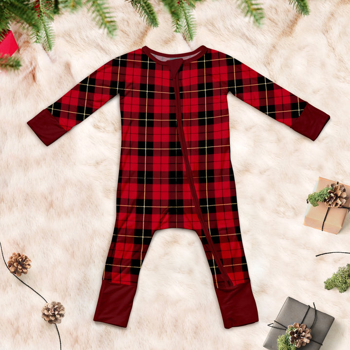 Cozy Bamboo Plaid Pajamas for Toddlers - Soft & Eco-Friendly