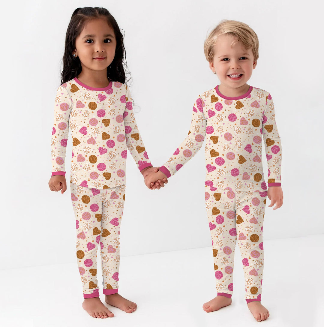 Sweet Concha Two Piece Long Sleeve Pajama Set