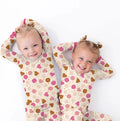 Pijama de dos piezas de manga larga de bambú con concha dulce